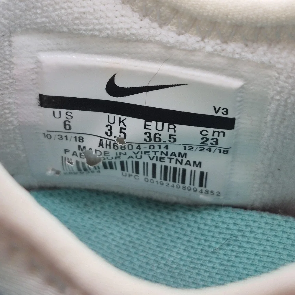 Nike Air Huarache City Low‎ Shoes Womens Size 6 White Pink Teal Black AH6804-014